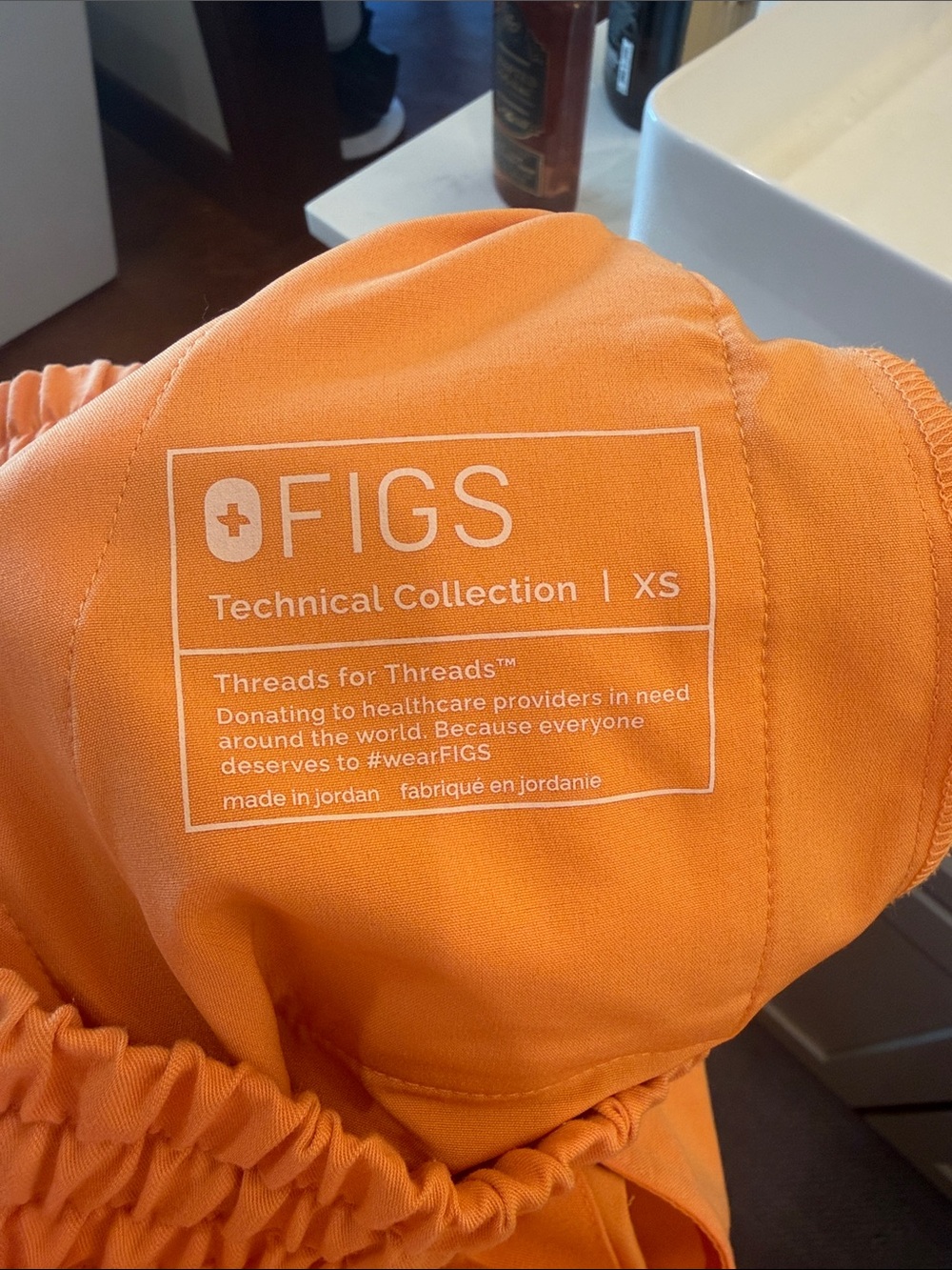 Figs Shaka Orange Uman Joggers - Picture 3 of 3